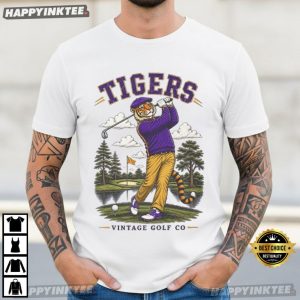 LSU Tigers Vintage Golf Co Gameday T Shirt (4)