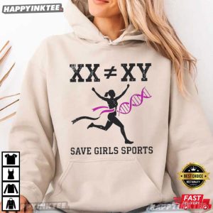XX Not Equal XY Save Girls Sports T Shirt (1)