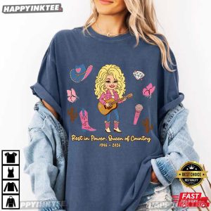 Dolly Parton Rest In Power Queen Of Country 1946 2026 Memorial T Shirt (4)