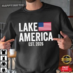Lake America Est 2026 American Flag USA Canada Gift T Shirt (3)
