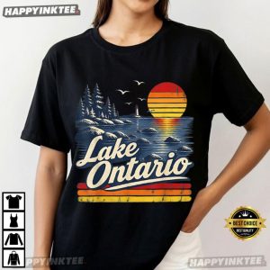 Lake Ontario The Great Lakes Sunset T Shirt (4)