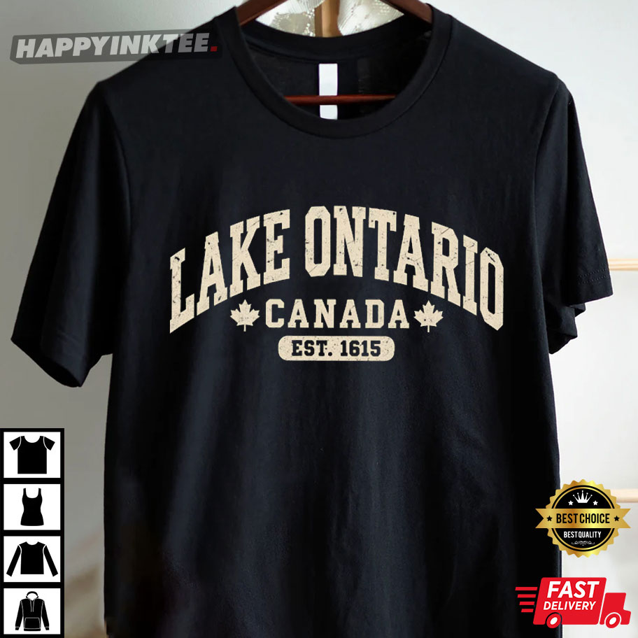 Lake Ontario Canada Great Lakes Political T-Shirt Lake Ontario Canada Great Lakes Political T-Shirt