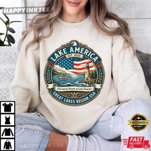 Lake America Previously Lake Ontario Great Lakes USA T Shirt (3)