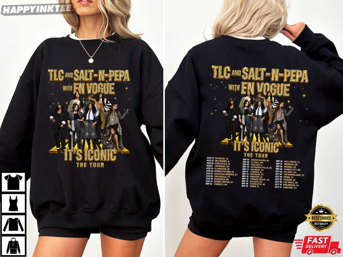 TLC And Salt-N-Pepa With En Vogue It’s Iconic The Tour T-Shirt TLC And Salt-N-Pepa With En Vogue It’s Iconic The Tour T-Shirt