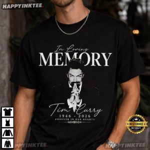 Tim Curry Tribute Rocky Horror Picture Show Memorial T Shirt (4)