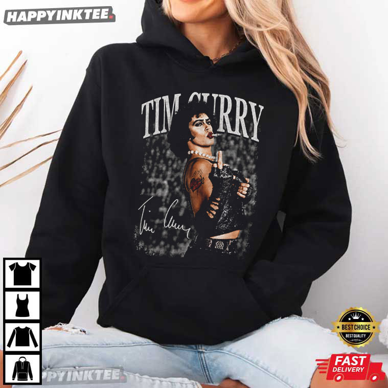 Tim Curry Middle Finger Rocky Horror Picture Show Horror Movie T-Shirt Tim Curry Middle Finger Rocky Horror Picture Show Horror Movie T-Shirt