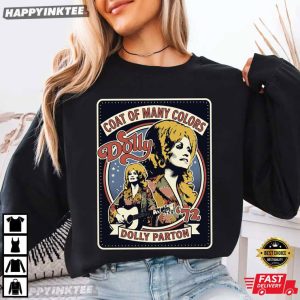 Dolly Parton Coat Of Many Colors Patchwork Quilt T Shirt (3)