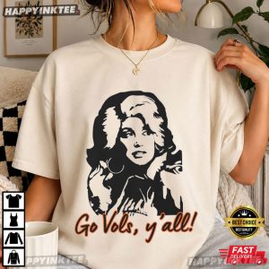 Dolly Parton Portrait Go Vols Y'all Tennessee Football T Shirt (4)