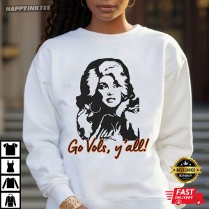 Dolly Parton Portrait Go Vols Y'all Tennessee Football T Shirt (1)