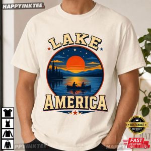 Lake America USA Previously Ontario Canada Patriotic T Shirt (4)