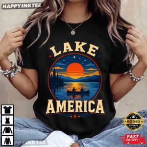 Lake America USA Previously Ontario Canada Patriotic T Shirt (1)