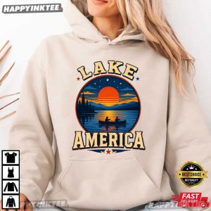 Lake America USA Previously Ontario Canada Patriotic T Shirt (3)