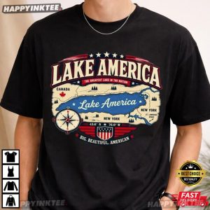 Lake America The Greatest Lake In The Nation Canada USA T Shirt (4)