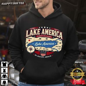 Lake America The Greatest Lake In The Nation Canada USA T Shirt (2)