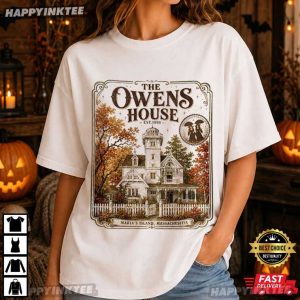 The Owens House Maria's Island Massachusetts Halloween T Shirt (1)