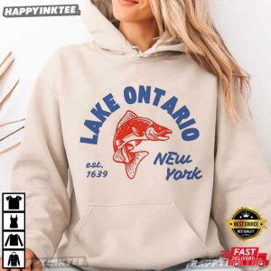 Lake Ontario Est 1639 New York Fishing T Shirt (4)