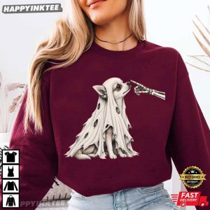 Spooky Chihuahua Ghost Dog Lover Halloween Gift T Shirt (1)