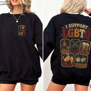 I Support LGBTQ Liquor Guns Beer Titties Quickies Funny T Shirt (4)