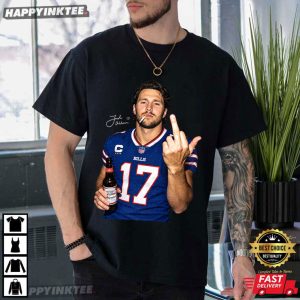 Josh Allen Middle Finger Buffalo Bills Fan Gift T Shirt (4)