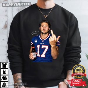 Josh Allen Middle Finger Buffalo Bills Fan Gift T Shirt (1)