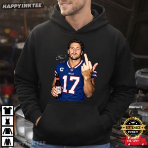 Josh Allen Middle Finger Buffalo Bills Fan Gift T Shirt (2)