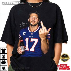 Josh Allen Middle Finger Buffalo Bills Fan Gift T Shirt (3)