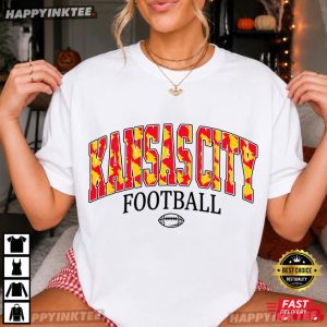 Kansas City Football 90s Retro Graphic T Shirt (4)