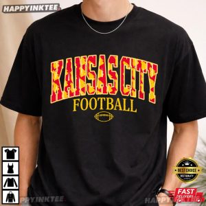 Kansas City Football 90s Retro Graphic T Shirt (3)