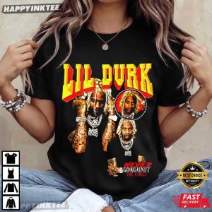Lil Durk Never Go Against The Family Rap T Shirt (4)