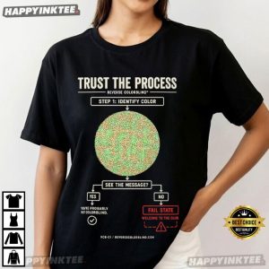 Trust The Process Reverse Colorblind Test Hidden Message T Shirt (4)