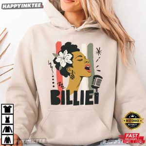 Billie Holiday Vintage Jazz Black Music T Shirt (2)