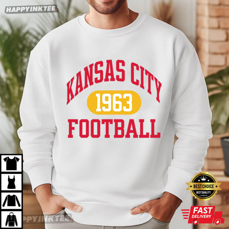 Kansas City Football 1963 Vintage Graphic Game Day T-Shirt Kansas City Football 1963 Vintage Graphic Game Day T-Shirt