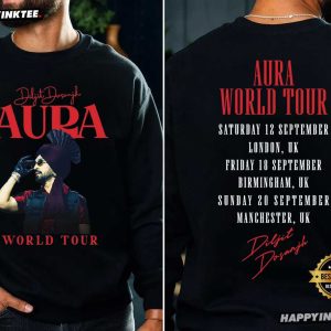 Diljit Dosanjh Portrait Aura World Tour Music Concert T Shirt (4)