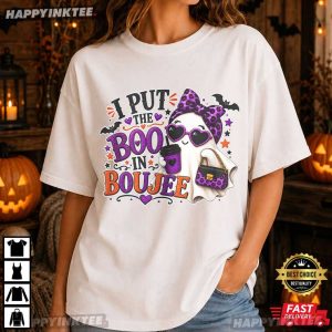 I Put The Boo In Boujee Halloween Ghosts Cute Spooky T-Shirt