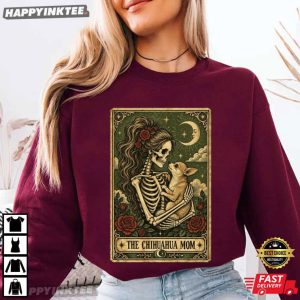 The Chihuahua Mom Tarot Card Halloween Gift T Shirt (1)