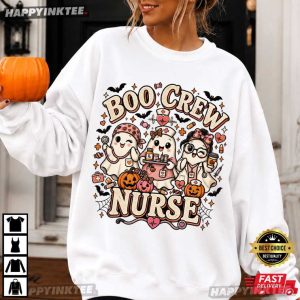 Boo Crew Nurse Halloween Gift T Shirt (4)