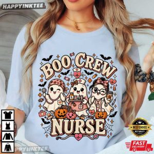 Boo Crew Nurse Halloween Gift T Shirt (1)