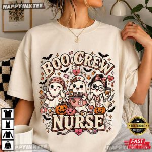Boo Crew Nurse Halloween Gift T Shirt (2)