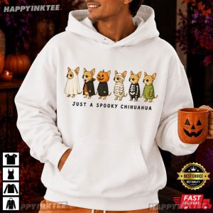 Just a Spooky Chihuahua Funny Halloween Gift T Shirt (2)