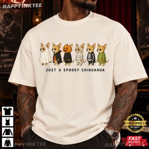 Just a Spooky Chihuahua Funny Halloween Gift T Shirt (3)