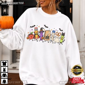 Cute Ghost Classroom Back to School Halloween Teacher Gift T Shirt (4)