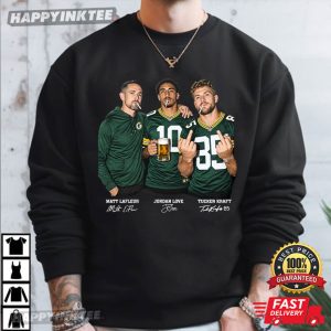 Jordan Love Matt LaFleur Tucker Kraft Green Bay Packers Football T Shirt (1)