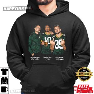 Jordan Love Matt LaFleur Tucker Kraft Green Bay Packers Football T Shirt (2)