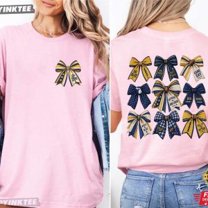 Michigan Football Rivalry Coquette Bow Game Day T Shirt (4)