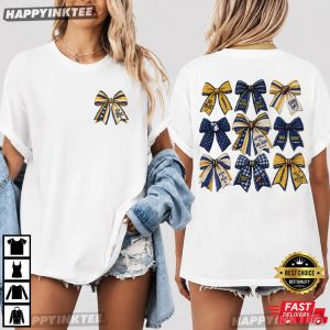 Michigan Football Rivalry Coquette Bow Game Day T Shirt (2)