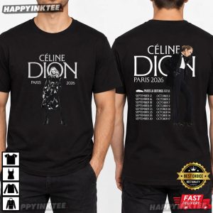 Céline Dion Paris 2026 La Défense Arena Music T Shirt (4)