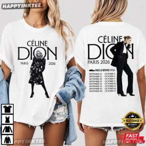 Céline Dion Paris 2026 La Défense Arena Music T-Shirt