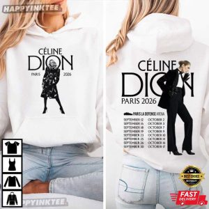 Céline Dion Paris 2026 La Défense Arena Music T Shirt (2)