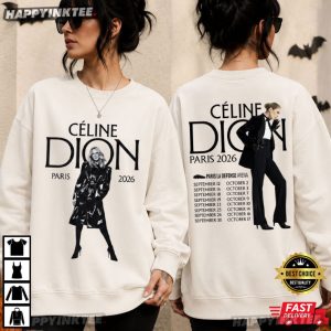 Céline Dion Paris 2026 La Défense Arena Music T Shirt (3)