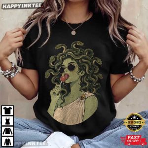 Medusa With Sunglasses Greek Mythology Graphic T Shirt (1)